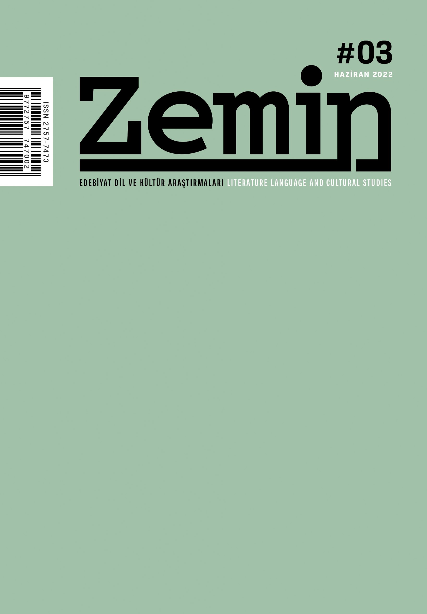 					View No. 3 (2022): Zemin
				